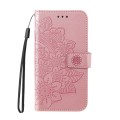For Xiaomi Redmi 10 7-petal Flowers Embossing Pattern Horizontal Flip PU Leather Case with Holder &