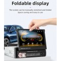 9601C HD 7 inch Universal Car Manually Retractable Screen MP5 Player with Carplay, Support FM & Blue