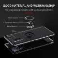 For Xiaomi Mi 11T Metal Ring Holder 360 Degree Rotating TPU Case(Black+Blue)