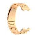 For OPPO Watch 2 46mm Stainless Steel Three-beads Watch Band(Rose Gold)