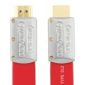 ULT-unite 4K Ultra HD Gold-plated HDMI to HDMI Flat Cable, Cable Length:1.5m(Red)