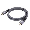 HDMI 2.0 Male to HDMI 2.0 Male 4K Ultra-HD Braided Adapter Cable, Cable Length:12m(Grey)