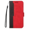 For Xiaomi 11T / 11T Pro Stitching-Color Horizontal Flip Leather Phone Case with Holder & Card Slots