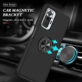 For Xiaomi Redmi Note 10 Pro PC + TPU Shockproof Magnetic Phone Case with Invisible Ring Holder(Blac