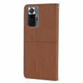 For Xiaomi Redmi Note 11 Pro Woven Texture Stitching Magnetic Horizontal Flip PU Leather Phone Case(