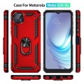 For Motorola Moto G50 5G Shockproof TPU + PC Protective Phone Case with 360 Degree Rotating Holder(R