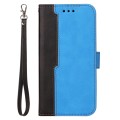 For Nokia G50 Business Stitching-Color Horizontal Flip PU Leather Phone Case(Blue)