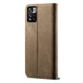 For Xiaomi Redmi Note 11 Pro / 11 Pro+ Denim Texture Flip Leather Phone Case with Card Slots & Walle