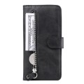 For Huawei nova 8i / Honor 50 Lite Calf Texture Zipper Horizontal Flip Leather Phone Case(Black)