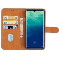 Leather Phone Case For ZTE Axon 10 Pro 5G(Brown)
