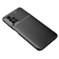 For Xiaomi Redmi Note 11 China Carbon Fiber Texture Shockproof TPU Phone Case(Black)