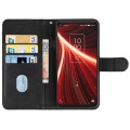 Leather Phone Case For TCL 10 5G UW(Black)
