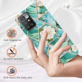 For Xiaomi Redmi 10 Electroplating Splicing Marble Flower TPU Phone Case(Blue Flower)