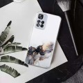 For Xiaomi Redmi Note 11 Pro Hollow Marble Pattern TPU Precise Hole Phone Protective Case(Black)