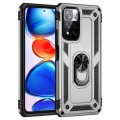 For Xiaomi Redmi Note 11 Pro 5G Shockproof TPU + PC Phone Case with 360 Degree Rotating Holder(Silve