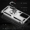 For Xiaomi Redmi Note 11 Pro 5G Shockproof TPU + PC Phone Case with 360 Degree Rotating Holder(Silve