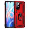 For Xiaomi Redmi Note 11 5G Shockproof TPU + PC Phone Case with 360 Degree Rotating Holder(Red)