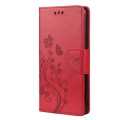 For Xiaomi Redmi Note 11 Butterfly Flower Pattern Horizontal Flip Leather Phone Case with Card Slot