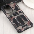 For Xiaomi Mi 11T / 11T Pro Camouflage Armor Kickstand TPU + PC Magnetic Phone Case(Army Green)