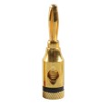 A6520 12 in 1 Car Gold-plated Red and Black 4mm Banana Head Audio Plug