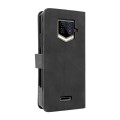 For Oukitel WP15 5G Solid Color Skin Feel Magnetic Buckle Leather Phone Case(Black)