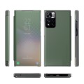 For Xiaomi Redmi Note 11 Pro 5G Carbon Fiber View Time Leather Phone Case(Green)