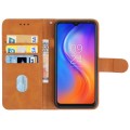 For Tecno  Spark 8 Leather Phone Case(Brown)