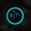 2 PCS Car Constellation Series AcrylicColorful USB Charger Water Cup Groove LED Atmosphere Light(Aqu