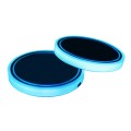 2 PCS Car Constellation Series AcrylicColorful USB Charger Water Cup Groove LED Atmosphere Light(Aqu