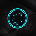 2 PCS Car Constellation Series AcrylicColorful USB Charger Water Cup Groove LED Atmosphere Light(Ari