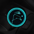 2 PCS Car Constellation Series AcrylicColorful USB Charger Water Cup Groove LED Atmosphere Light(Cap