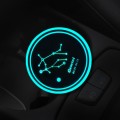 2 PCS Car Constellation Series AcrylicColorful USB Charger Water Cup Groove LED Atmosphere Light(Gem