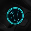 2 PCS Car Constellation Series AcrylicColorful USB Charger Water Cup Groove LED Atmosphere Light(Lib
