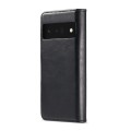 For Google Pixel 6 Pro DG.MING Crazy Horse Texture Detachable Magnetic Leather Phone Case(Black)