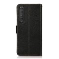 For Sony Xperia 1 III KHAZNEH Side-Magnetic Litchi Genuine Leather RFID Case(Black)