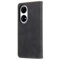For Huawei P50 Pro AZNS Dream II Skin Feel Horizontal Flip Leather Case(Black)