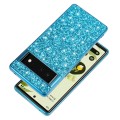 For Google Pixel 6 Pro Glitter Powder Shockproof TPU Protective Phone Case(Blue)