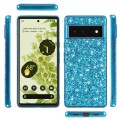 For Google Pixel 6 Pro Glitter Powder Shockproof TPU Protective Phone Case(Blue)