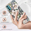For Motorola Moto G60 / G40 Fusion Flowers and Plants Series IMD TPU Phone Case(Green Gardenia)
