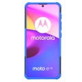 For Motorola Moto E40 Tire Texture TPU + PC Phone Case with Holder(Blue)