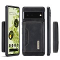 For Google Pixel 6 Pro DG.MING M2 Series 3-Fold Multi Card Bag Back Cover Leather Phone Case(Black)