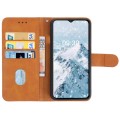 Leather Phone Case For Tecno Pop 5 LTE(Brown)