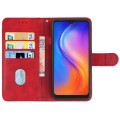 Leather Phone Case For Tecno Spark 6 Go / Spark Go 2020(Red)