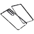 For Sony Xperia 1 III HD Magnetic Metal Tempered Glass Phone Case(Black)