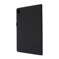 For Nokia T20 TPU + Fabric PU Leather Tablet Case(Black)