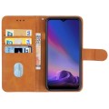 Leather Phone Case For Tecno Camon 12(Brown)