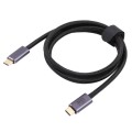 20Gbps USB 4 USB-C / Type-C Male to USB-C / Type-C Male Braided Data Cable, Cable Length:0.5m(Black)