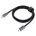 20Gbps USB 4 USB-C / Type-C Male to USB-C / Type-C Male Braided Data Cable, Cable Length:1m(Black)