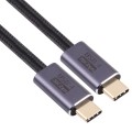 20Gbps USB 4 USB-C / Type-C Male to USB-C / Type-C Male Braided Data Cable, Cable Length:2m(Black)