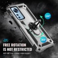 For Xiaomi 12 Shockproof TPU + PC Phone Case with Holder(Silver)